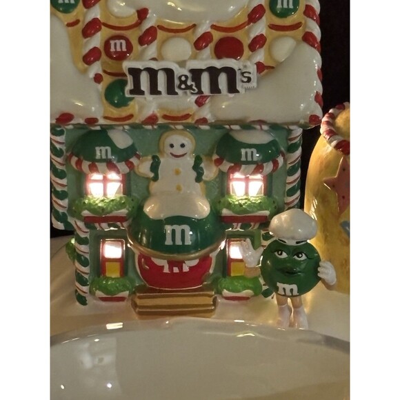Dept 56 M&M'S Chocolate Candy Factory Lighted House Candy Dish W/ Box - Picture 15 of 15